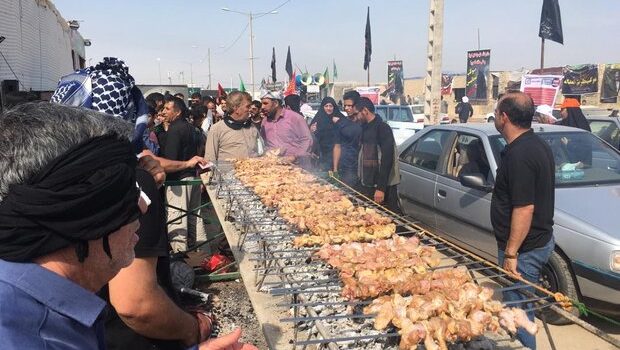اعزام خادمین جهت استقرار در محل موکب